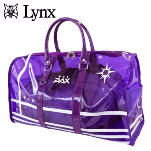 Lynx PAX ボストンバッグ PAXBB-01 【リンクス】【パクス】【ボストン】【スケルトン】【透明】【パープル】【GolfBag】