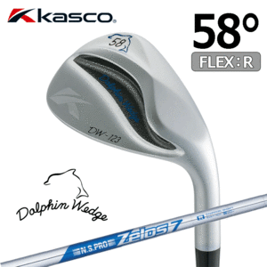 Kasco Dolphin Wedge DW-123【キャスコ】【ドルフィンウェッジ】【N.S.PRO ZELOS7】【FLEX:R】【ロフト：58度】