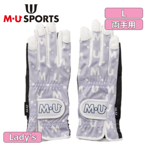 [ женский ]M*U SPORTS обе рука перчатка 703Q1804[MU спорт ][ лаванда ][L размер ][GolfGlove]