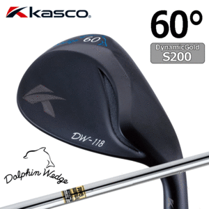 Kasco Dolphin Wedge DW-118 BLK【キャスコ】【ドルフィンウェッジ】【Dynamic Gold】【FLEX：S200】【ロフト：60度】【Wedge】