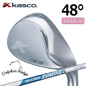 【レディース】Kasco Dolphin Wedge DW-118【キャスコ】【ドルフィンウェッジ】【N.S.PRO ZELOS6】【FLEX：-】【ロフト：48度】【Wedge】