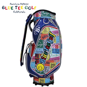 BLUE TEE GOLF ワッペン柄 キャディバッグ 9型 BTG-CB024 【ブルーティーゴルフ】【CaddyBag】