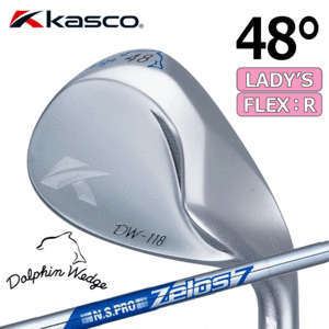 【レディース】Kasco Dolphin Wedge DW-118【キャスコ】【ドルフィンウェッジ】【N.S.PRO ZELOS7】【FLEX：R】【ロフト：48度】【Wedge】