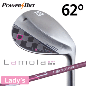 POWER BILT レディース ウェッジ Lamola【ラモーラ】【大型ヘッド】【バンカー】【カーボンシャフト】【女性用】【62度】