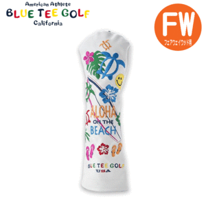 BLUE TEE GOLF ALOHA ON THE BEACH フェアウェイウッド用 ヘッドカバー【ブルーティーゴルフ】【アロハ】【BTG-HC005】【FW用】