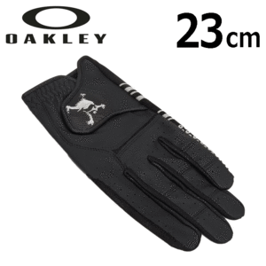 OAKLEY FOS901696 SKULL GOLF GLOVE 18.0【オークリー】【ゴルフグローブ】【左手用】【02E/Blackout】【23cｍ】【Glove】