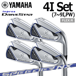 YAMAHA DRIVESTAR IRON 7～9I,PW 4本セット【ヤマハ】【アイアンセット】【ドライブスター】【SPEEDER NX for Yamaha M423i】【FLEX：R】