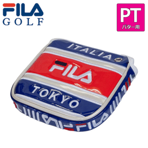 FILA GOLF 大型マレット パター用 ヘッドカバー FL-MPTC-TA【フィラ】【マレット】【パターカバー】【ホワイト】【HeadCover】