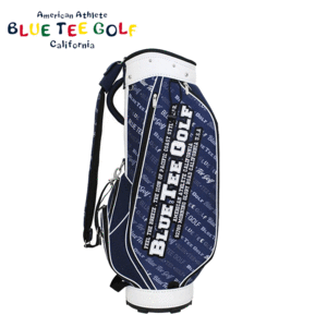 BLUE TEE GOLF ボーダー柄 キャディバッグ 9型 BTG-CB026 【ブルーティーゴルフ】【ネイビー】【CaddyBag】