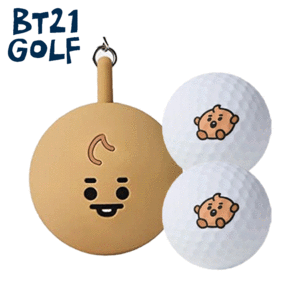 BT21 GOLF BABY Ball Pouch SET【ビーティーイシビル】【ボールポーチ】【ゴルフボール】【セット】【キャラクター】【SHOOKY】【GolfBag】