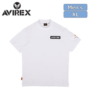 AVIREX GOLF S/S アイコン モックシャツ AVG3S-AP9【アヴィレックス】【ゴルフ】【半袖】【モックネック】【ホワイト】【XLサイズ】【Wear