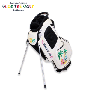 BLUE TEE GOLF ALOHA ON THE BEACH スタンドキャディバッグ 9型 BTG-CB011【ブルーティーゴルフ】【ホワイト】【CaddyBag】