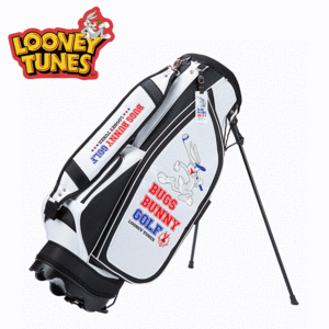 LOONEY TUNES 軽量 スタンド式 キャディバッグ LTCM-006【ルーニーテューンズ】【スタンドタイプ】【ホワイト】【CaddyBag】