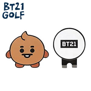 BT21 GOLF BABY ボールマーカー【ビーティーイシビル】【マーカー】【クリップマーカー】【キャラクター】【SHOOKY】【RoundItem】