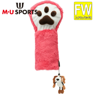 M・U SPORTS ふわふわボア 肉球 フェアウェイウッド ヘッドカバー 703J2512【MUスポーツ】【FW用】【ピンク】【HeadCover】