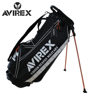 AVIREX GOLF 9.0型 スタンド式 キャディバッグ AVG3S-BA10 【アビレックス】【スタンド】【BLACK】【CaddyBag】