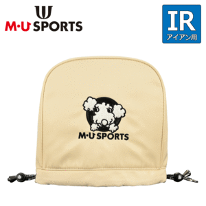 M・U SPORTS 相良刺繍トンネルモチーフ アイアンカバー 703J6540【MUスポーツ】【IR用】【アイボリー】【HeadCover】