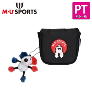 M・U SPORTS 相良刺繍トンネルモチーフ スパイダータイプ パターカバー 703J6530【MUスポーツ】【マレット】【ブラック】【HeadCover】