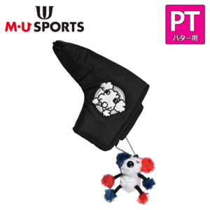 M・U SPORTS 相良刺繍トンネルモチーフ ピンタイプ パターカバー 703J6520【MUスポーツ】【ピン型】【ブラック】【HeadCover】