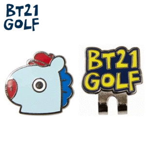 BT21 GOLF HOLE IN ONE ボールマーカー【ビーティーイシビル】【クリップマーカー】【キャラクター】【MANG】【RoundItem】