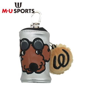 【レディース】M・U SPORTS ボールポーチ 703V1904S【MUスポーツ】【ボールケース】【ゴルフボール】【シルバー】【RoundItem】