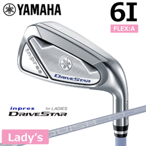 【レディース】YAMAHA DRIVESTAR IRON 6I 単品販売【ヤマハ】【アイアン】【VANQUISH for inpres】【FLEX：A】