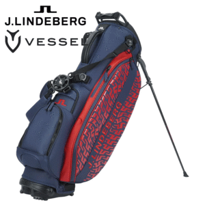 J.LINDEBERG × VESSEL 9.0型 スタンド式キャディバッグ 073-17903【Jリンドバーグ】【ヴェゼル】【RED】【CaddyBag】