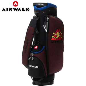 AIRWALK GOLF 9.0型 スタンド式キャディバッグ AWCB-02【エアウォーク】【ゴルフ】【スタンド】【キャディーバッグ】【CB】【ワイン】