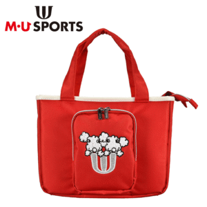 M・U SPORTS 相良刺繍キャラクター ポーチ 703J6000 【MUスポーツ】【ゴルフバッグ】【レッド】【GolfBag】