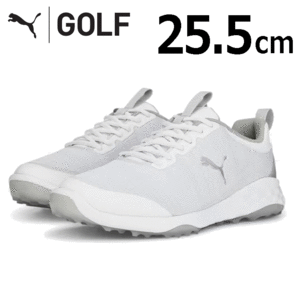 PUMA FUISON PRO 377041 【プーマ】【スパイクレス】【サイズ：25.5cm】【カラー：05 White/Silver/Gray】【GolfShoes】