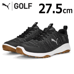 PUMA FUISON PRO 377041 【プーマ】【スパイクレス】【サイズ：27.5cm】【カラー：03 Black/Silver】【GolfShoes】