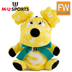 M・U SPORTS フェアウェイウッド用 ヘッドカバー 703Q3516【MUスポーツ】【FW用】【イエロー】【HeadCover】