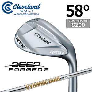 Cleveland Golf RTX DEEP FOGED 2【クリーブランド】【RTX】【軟鉄鍛造】【ツアーサテン】【Dynamic Gold】【ロフト：58度】【Wedge】