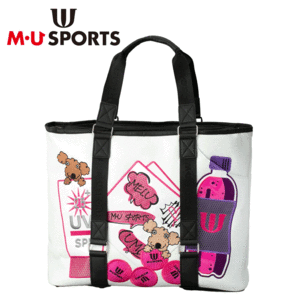 M・U SPORTS スケルトン風 トートバッグ 703H1006【MUスポーツ】【カートバッグ】【ポーチ】【アイボリー】【GolfBag】