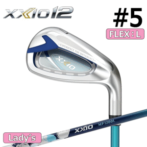 【レディース】DUNLOP XXIO 12 単品アイアン #5 【ゼクシオ】【MP1200】【5I】【ブルー】【FLEX：L】【Iron】