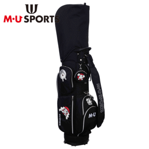 M・U SPORTS 相良刺繍トンネルモチーフ キャディバッグ 703J6102【MUスポーツ】【8.5型】【ブラック】【CaddyBag】