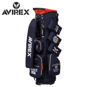 AVIREX GOLF 9.0型 スタンド式 キャディバッグ AVG3S-BA12 【アビレックス】【スタンド】【NAVY】【CaddyBag】