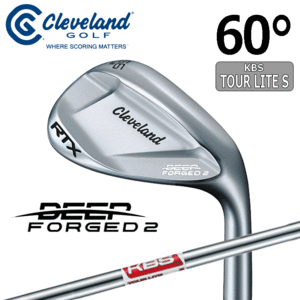 Cleveland Golf RTX DEEP FOGED 2【クリーブランド】【RTX】【軟鉄鍛造】【ツアーサテン】【KBS TOUR LITE】【ロフト：60度】【Wedge】