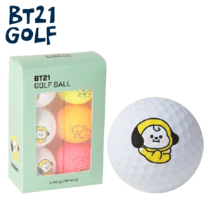 BT21 GOLF BABY ゴルフボール 6球 SET【ビーティーイシビル】【ゴルフボール】【キャラクター】【6個】【CHIMMY】【GolfBall】