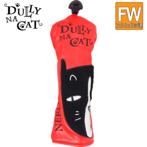 DULLY NA CAT フェアウェイウッド用 ヘッドカバー DN-FC 02【ダリーナキャット】【FW用】【RED】【HeadCover】