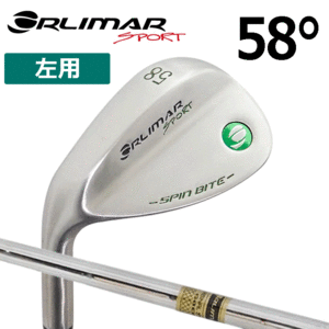 【レフティー】ORLIMAR ウェッジ SPIN BITE WEDGE【オリマー】【スピンバイト】【グリーンバッジ】【スチールシャフト】【左用】【58度】