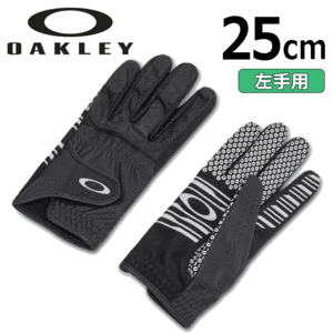 OAKLEY FOS901144 GOLF GLOVE AW【オークリー】【ゴルフグローブ】【左手用】【02E/Blackout】【25cｍ】【Glove】