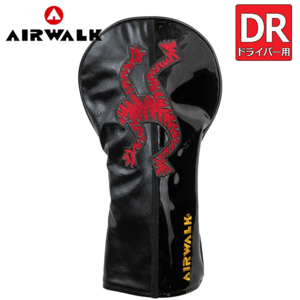 AIRWALK GOLF ドライバー用 ヘッドカバー AWHC-01【エアウォーク】【ゴルフ】【DR用】【1W】【ブラック】【HeadCover】