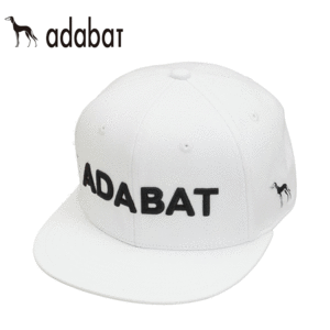adabat メンズ スウェット 平ツバ キャップ ADBS-AC03【アダバット】【ゴルフ】【帽子】【M's】【フリーサイズ】【ホワイト】【Cap/Visor】