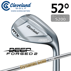 Cleveland Golf RTX DEEP FOGED 2【クリーブランド】【RTX】【軟鉄鍛造】【ツアーサテン】【Dynamic Gold】【ロフト：52度】【Wedge】