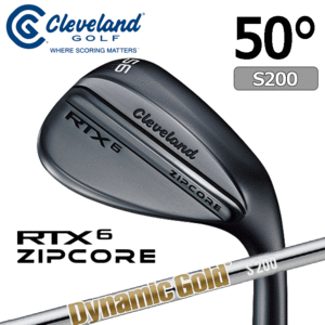 Cleveland Golf RTX 6 ZIPCORE【クリーブランド】【RTX】【ジップコア】【ブラックサテン】【DynamicGold/S200】【ロフト：50度(Mid)】