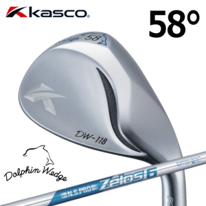 Kasco Dolphin Wedge DW-118【キャスコ】【ドルフィンウェッジ】【N.S.PRO ZELOS6】【FLEX：-】【ロフト：58度】【Wedge】