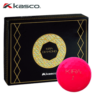 kasco ゴルフボール KIRA DIAMOND 【キャスコ】【キラ】【ダイヤモンド】【カラーボール】【1ダース】【12球】【レッド】【GolfBall】
