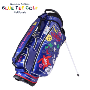 BLUE TEE GOLF HI HAWAII エナメル スタンド式 キャディバッグ 9型 BTG-CB021 【ブルーティーゴルフ】【ブルー】【CaddyBag】