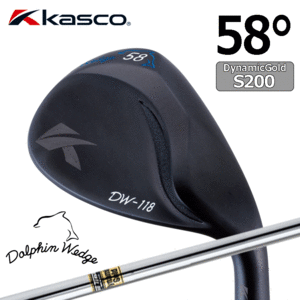 Kasco Dolphin Wedge DW-118 BLK【キャスコ】【ドルフィンウェッジ】【Dynamic Gold】【FLEX：S200】【ロフト：58度】【Wedge】